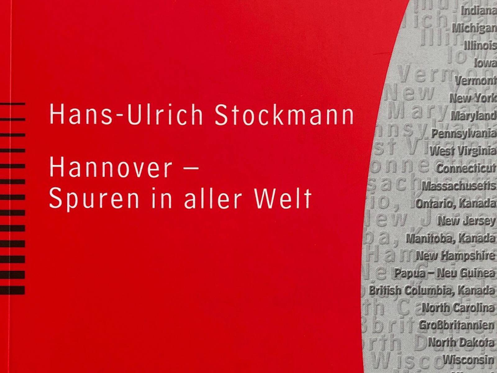 Hans-Ulrich Stockmann, Hannover - Spuren in aller Welt, Titelseite der Hannoverschen Geschichtsblätter55/2002, Beiheft 2